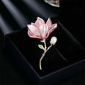 Chinese style elegant delicate magnolia brooch high-end women's new fashion temperament pin high-end brooch accessories