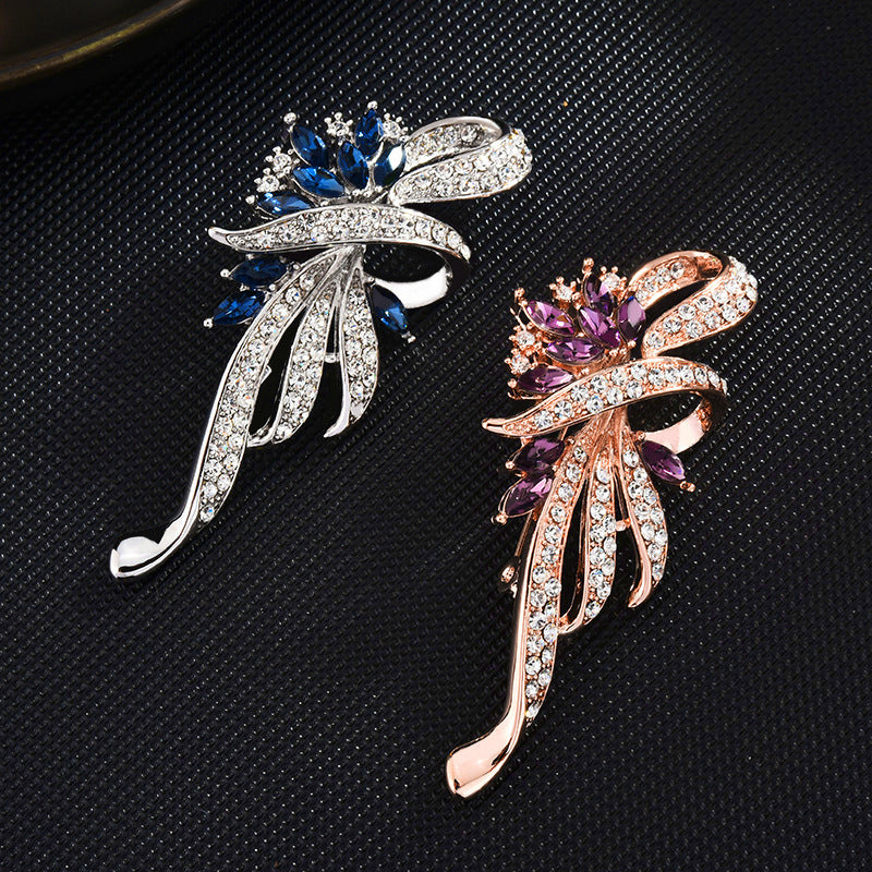 New Flower Style High-end Brooch Brooch Women's Fashion Versatile Sweater Jacket Pin Flower Brooch with Accessories