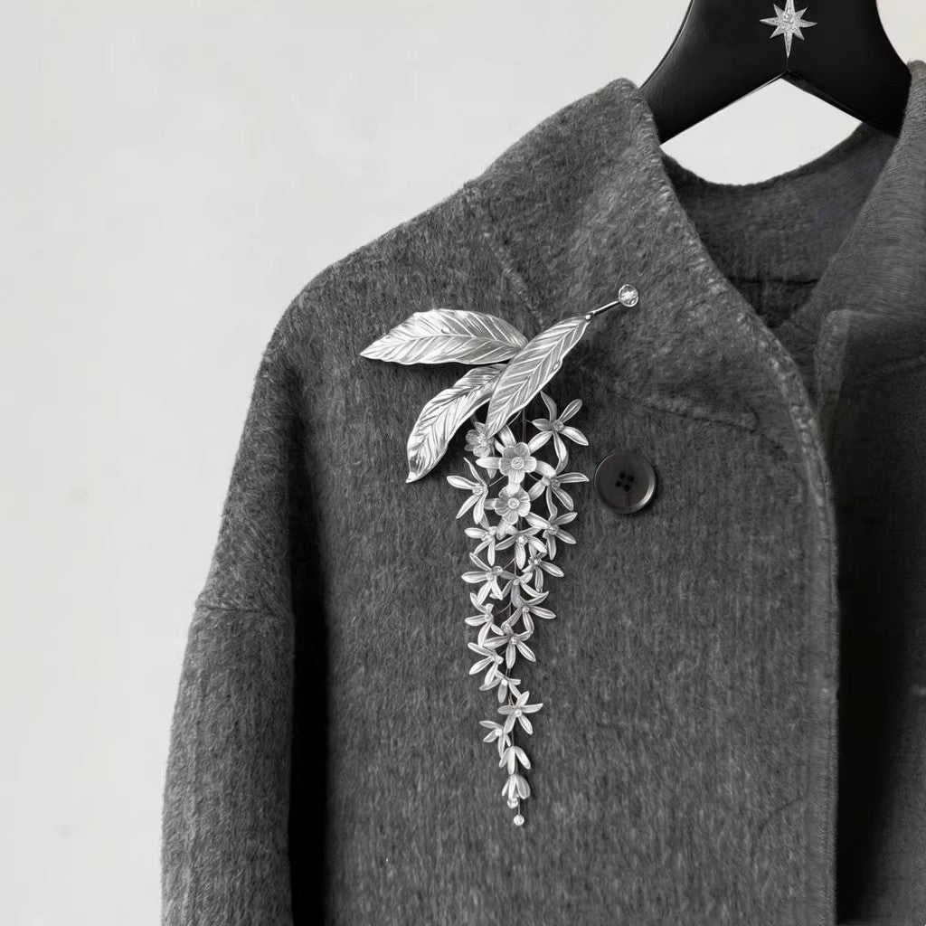 Wisteria Vine Statement Brooch for Elegant Outfits
