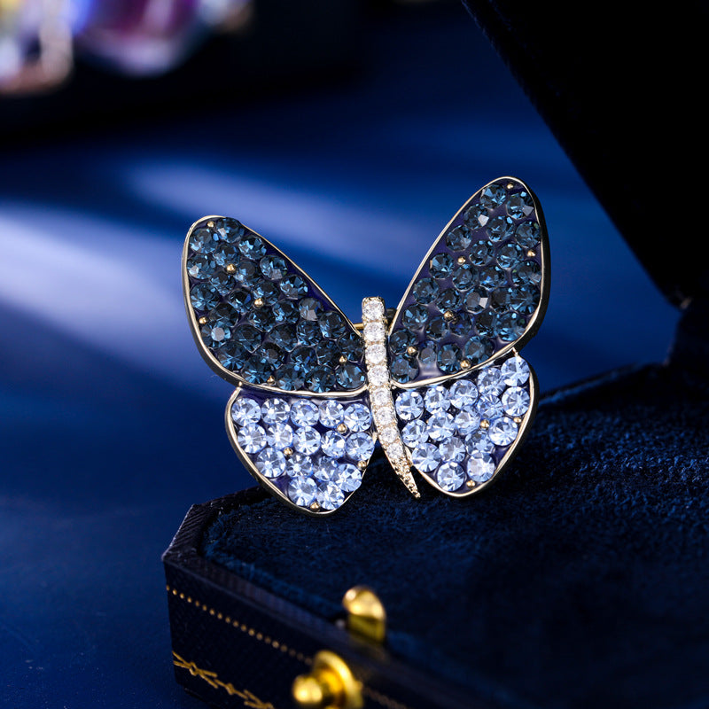 Break the cocoon into a butterfly, high-end luxury shining temperament, corsage, blazer, accessories, fixed clothes, pins, butterfly brooches