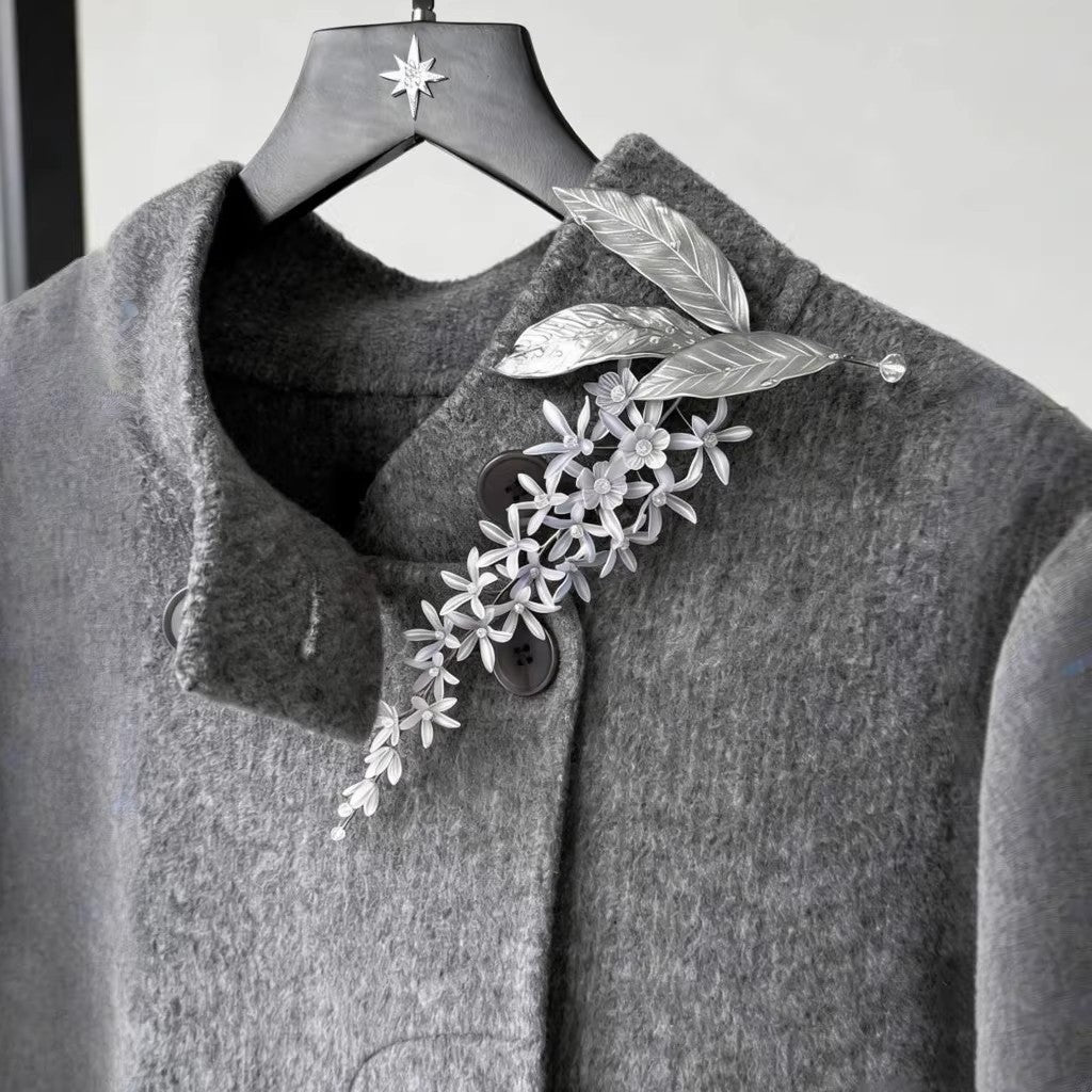 Wisteria Vine Statement Brooch for Elegant Outfits