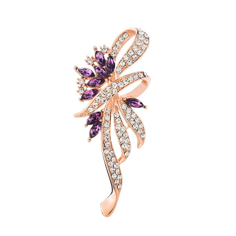 New Flower Style High-end Brooch Brooch Women's Fashion Versatile Sweater Jacket Pin Flower Brooch with Accessories