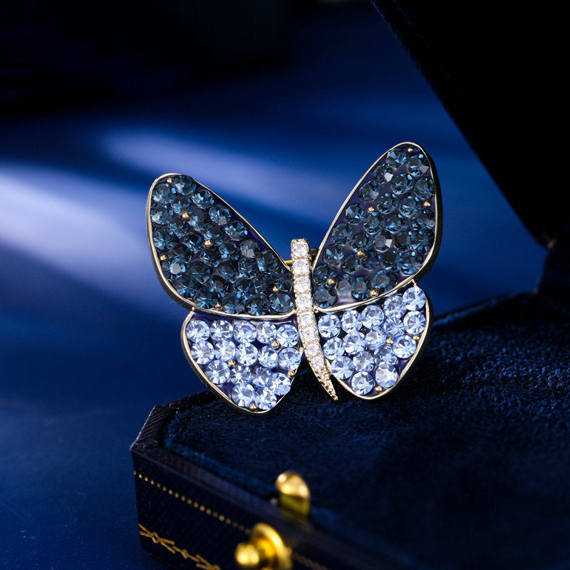 Break the cocoon into a butterfly, high-end luxury shining temperament, corsage, blazer, accessories, fixed clothes, pins, butterfly brooches