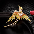 Light luxury high-end Chinese style phoenix brooch women's elegant temperament coat corsage accessories 2022 autumn and winter new clothing