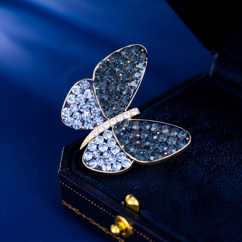 Break the cocoon into a butterfly, high-end luxury shining temperament, corsage, blazer, accessories, fixed clothes, pins, butterfly brooches