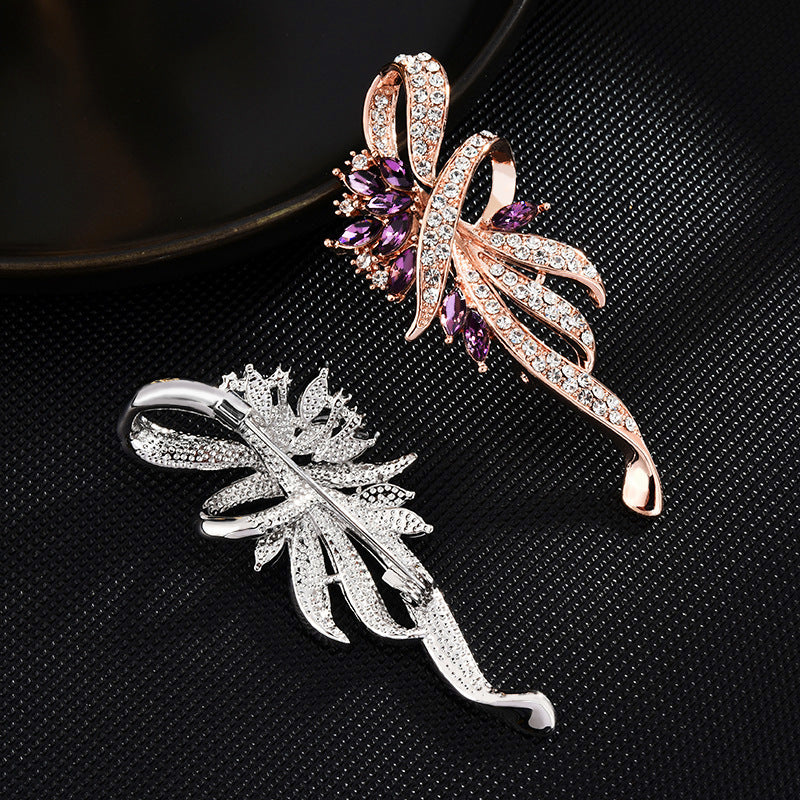 New Flower Style High-end Brooch Brooch Women's Fashion Versatile Sweater Jacket Pin Flower Brooch with Accessories